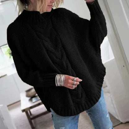 Bravelle | Women’s Chunky Cable Knit Wool Blend Pullover Sweater