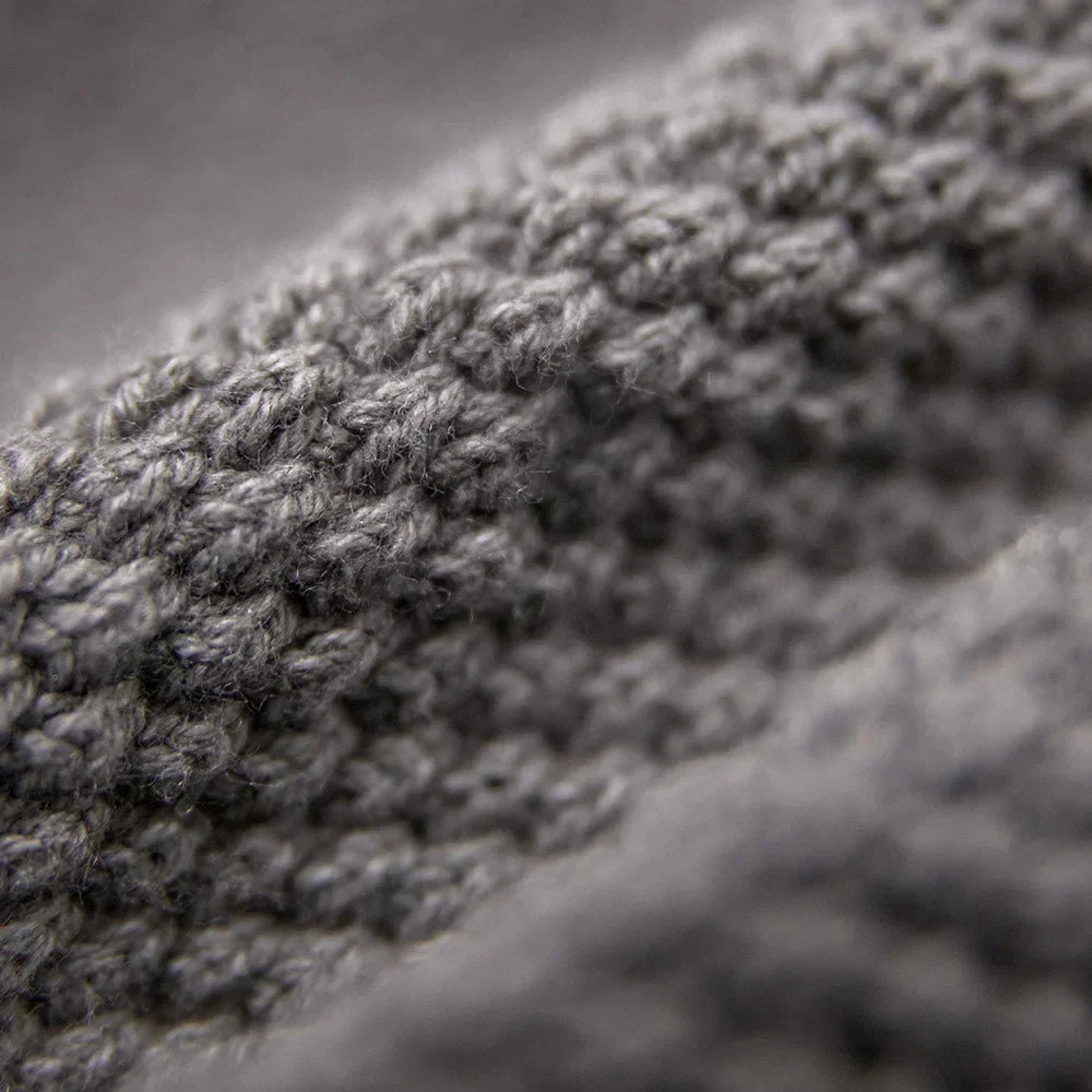Kyoto | Men’s Textured Jacquard Knit Half-Zip Hoodie